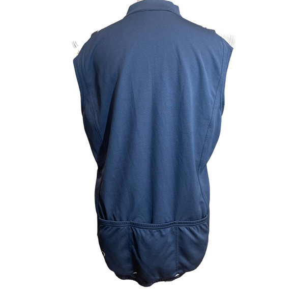Pearl Izumi Select Unisex Cycling Shirt Sleeveless Pockets Navy Blue Size Medium - Picture 5 of 9